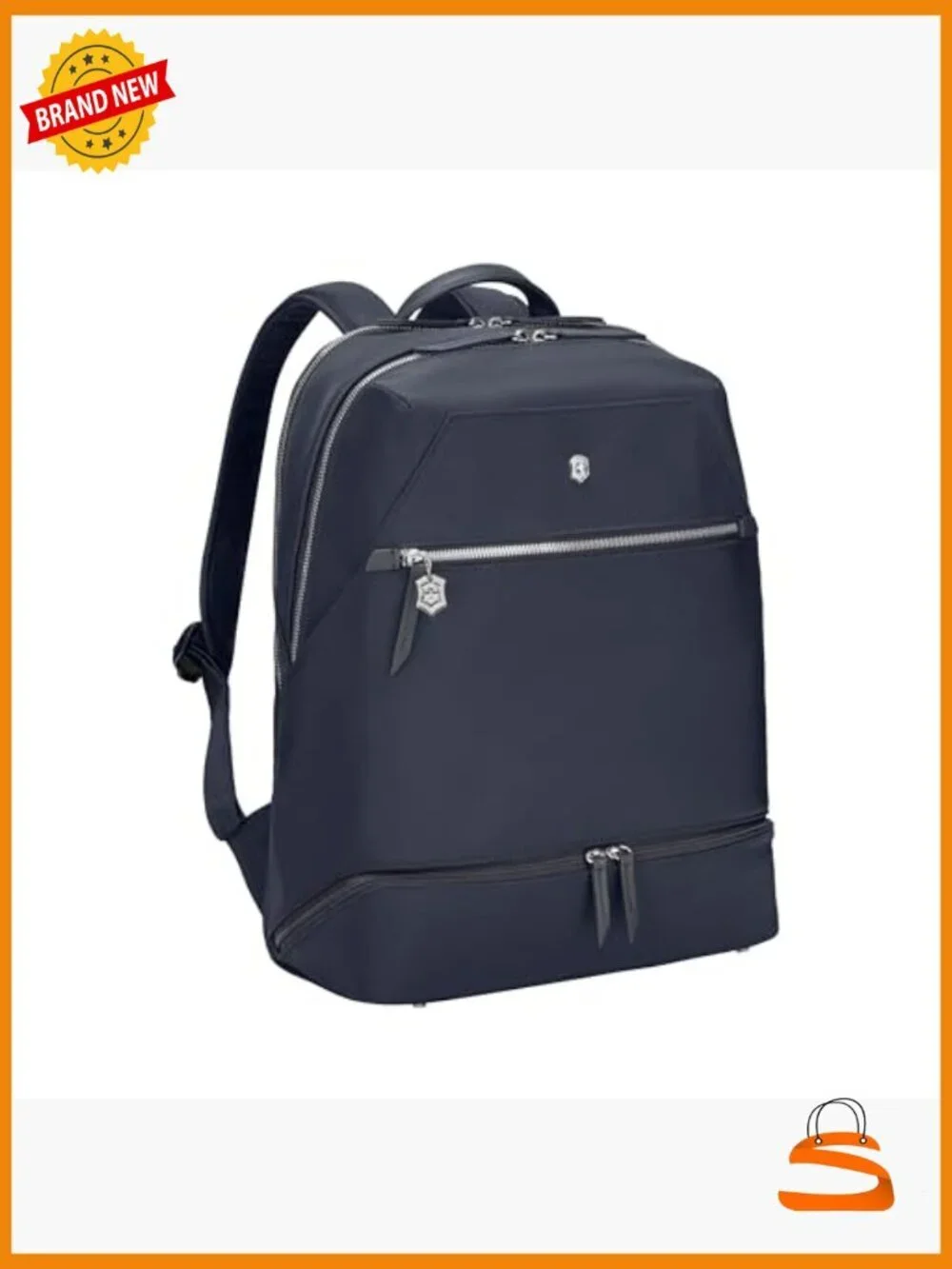 Laptop Backpack with Removable Wristlet Clutch - 15in-18L Water Resistant